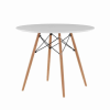 Conjunto de Jantar Mesa Eiffel 90cm Branca + 4 Cadeiras Eiffel DKR Brancas - Imagem 3