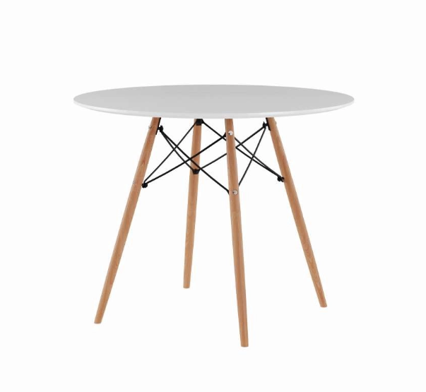 Conjunto de Jantar Mesa Eiffel 90cm Branca + 4 Cadeiras Eiffel DKR Brancas - Imagem 3