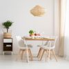 Kit c/ 2 Cadeiras DS333 Leda - Charles Eames, Saarinen Wood com almofada Brancas - Imagem 3