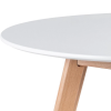 Mesa De Jantar Redonda Leda 90cm Branca - Imagem 2