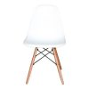 Cadeira DS331 Charles Eames Wood DKR Eiffel Branca - Imagem 2