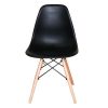 Cadeiras DS331 Charles Eames Wood DKR Eiffel Preta - Imagem 2