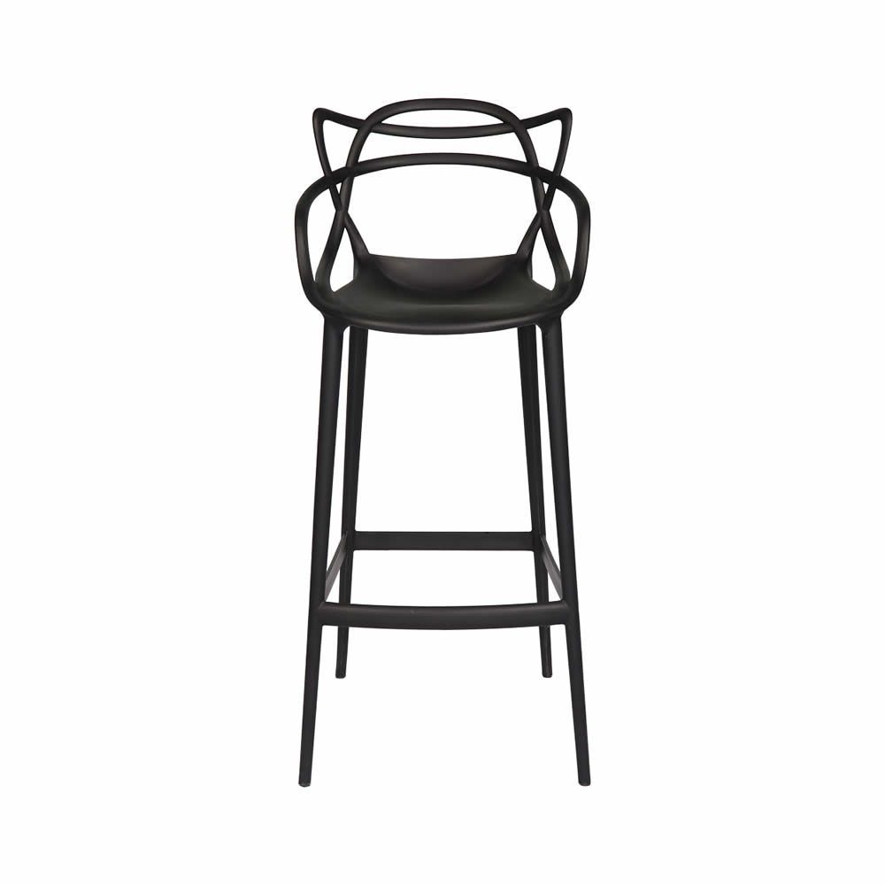 Banqueta Allegra Masters 100% Polipropileno Alta 78cm Preta - Imagem 2