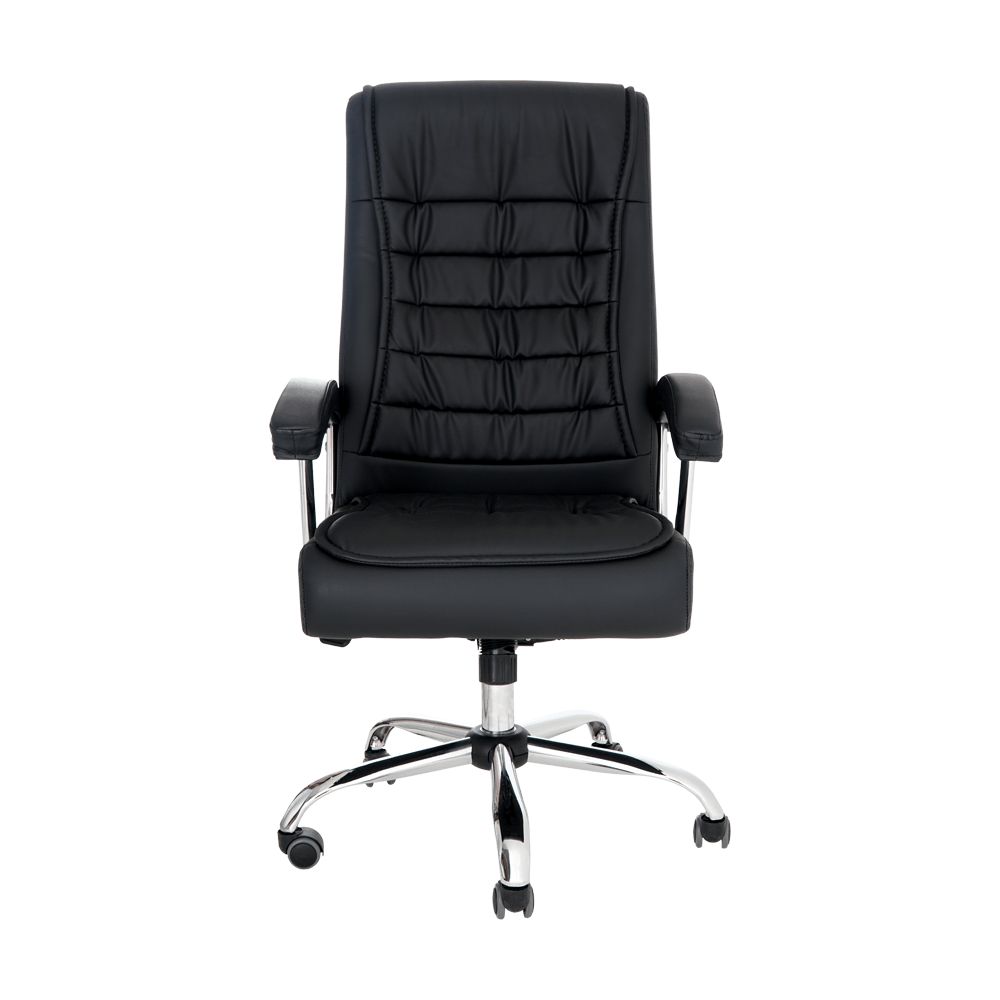 Cadeira de Escritório Presidente Big Munique Confort Base Giratória com Molas Ensacadas - Preto - Imagem 6