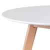 Conjunto Mesa Leda Branca 90 cm + 4 cadeiras Leda Brancas - Imagem 2