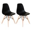 Conjunto Mesa Eiffel Redonda 70 Cm Mdf + 2 Cadeira Eames Eiffel Preto - Imagem 2