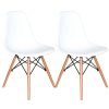 Conjunto Mesa Jantar Eiffel 70cm Branca + 2 Cadeiras Charles Eames - Branca - Imagem 5