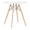 Conjunto Mesa Jantar Eiffel 70cm Branca + 2 Cadeiras Charles Eames - Branca - Imagem 4