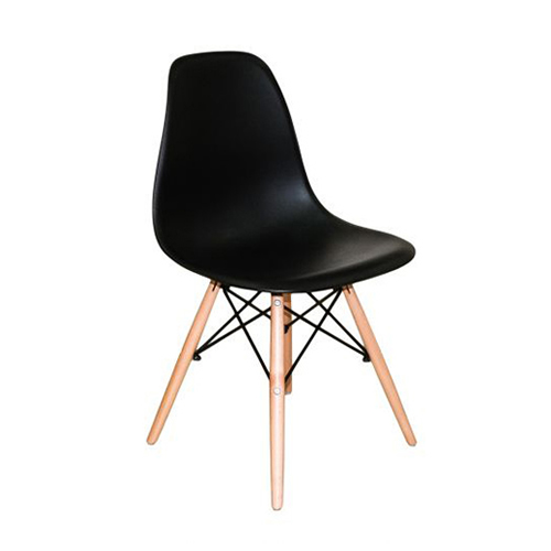 Conjunto de Jantar Mesa Eiffel 110cm Preta + 4 Cadeiras Eiffel DKR Preta - Imagem 3