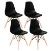 Conjunto de Jantar Mesa Eiffel 100cm Preta + 4 Cadeiras Eiffel DKR Pretas - Imagem 5