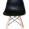 Conjunto Mesa Eiffel Redonda MDF 120cm Branca + 4 Cadeiras Eiffel DS331 Pretas - Imagem 9