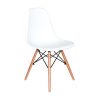 Conjunto Mesa Eiffel Redonda MDF 120cm Branca + 5 Cadeiras Eiffel DS331 Brancas - Imagem 3