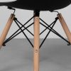 Conjunto Mesa Eiffel Redonda MDF 120cm Branca + 4 Cadeiras Eiffel DS331 Pretas - Imagem 6