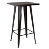 Kit Mesa Tolix Bistrô Bar + 2 Banquetas Allegra DS401 Altas Pretas - Imagem 2