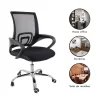 Kit c/ 6 Cadeiras De Escritório DS76 Mesh Diretor Giratoria New Java - Pretas - Imagem 3