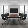 Conjunto 6 Cadeiras Office Eiffel Slim Giratória Ajustável Preta - Imagem 2