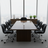 Conjunto 7 Cadeiras Office Eiffel Slim Giratória Ajustável Preta - Imagem 2