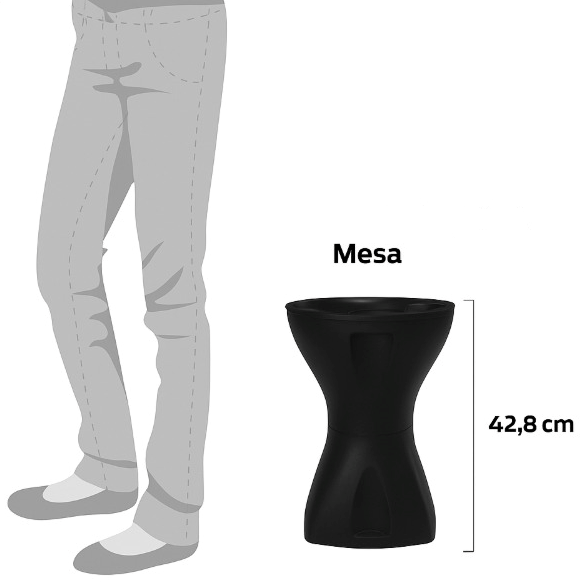 Mesa Vermelha Multiuso Design Moderno Mesa Lateral Apoio Decorativo Para Piscina Jardim Varanda Sala - Imagem 3