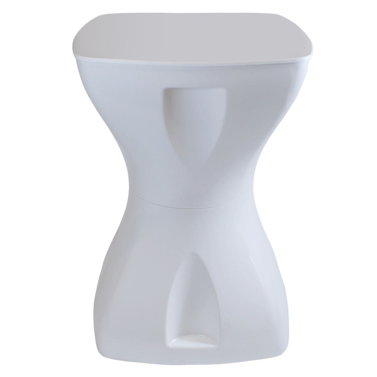 Mesa Branca Multiuso Design Moderno Mesa Lateral Apoio Decorativo Para Piscina Jardim Varanda Sala - Imagem 3