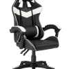 Cadeira Escritório Gamer Profissional Reclinavel Ergonômica Preto Couro Sintético - Imagem 2