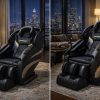 Poltrona de Massagem Relax Gravidade Zero Luxuosa , Preto - Imagem 11