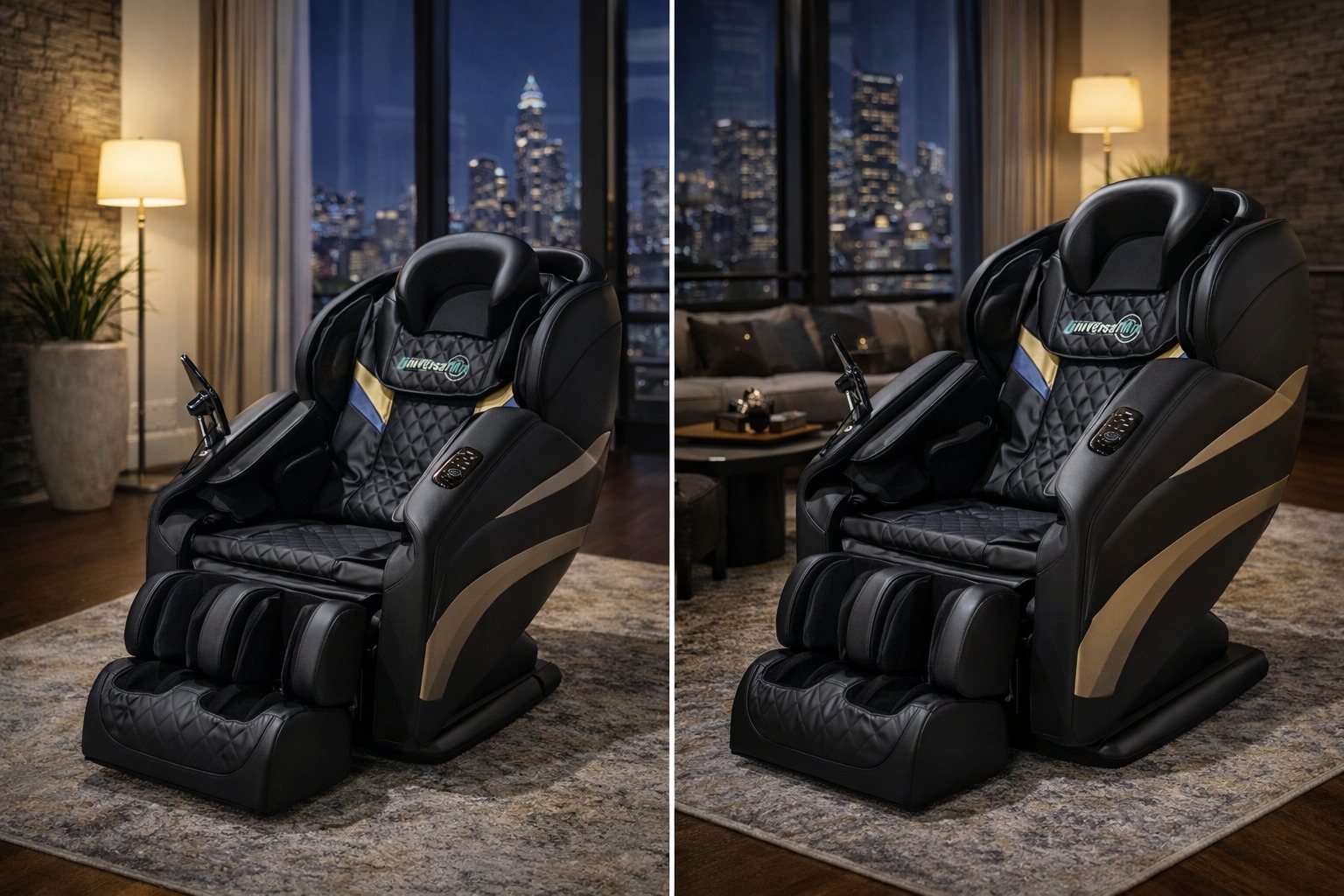 Poltrona de Massagem Relax Gravidade Zero Luxuosa , Preto - Imagem 11