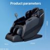 Poltrona de Massagem Relax Gravidade Zero Luxuosa , Preto - Imagem 7