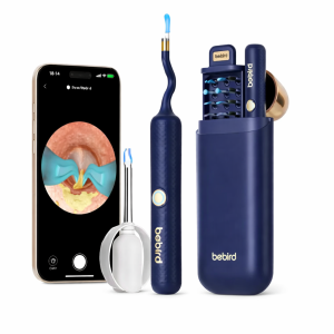 Otoscópio Bebird I35r Camera HD Removedor de Cera Ouvido Com Pinça Robótica, Azul