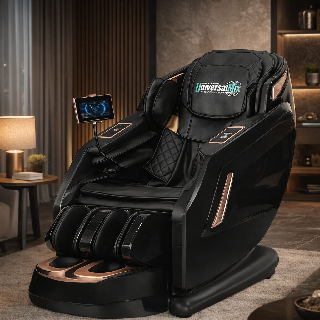 Poltrona de Massagem Evolution Pro 3D Relaxante Zero Gravidade com Bluetooth, Airbags Corporais, Preto - Imagem 3