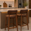 Banqueta Verona Durango Caramelo Madeira - Imagem 2