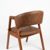 Cadeira Verona Durango Caramelo com Braços Madeira - Imagem 5