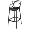 Banqueta Allegra Masters 100% Polipropileno Alta 78cm Preta