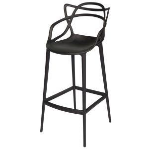 Banqueta Allegra Masters 100% Polipropileno Alta 78cm Preta
