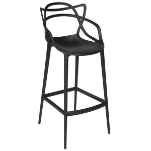 Alternative view of Banqueta Allegra Masters 100% Polipropileno Média 66cm Preta