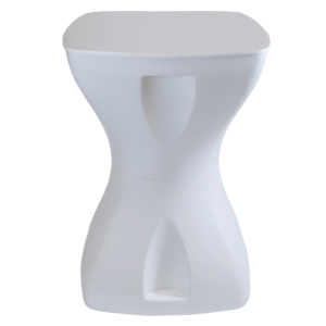 Mesa Branca Multiuso Design Moderno Mesa Lateral Apoio Decorativo Para Piscina Jardim Varanda Sala