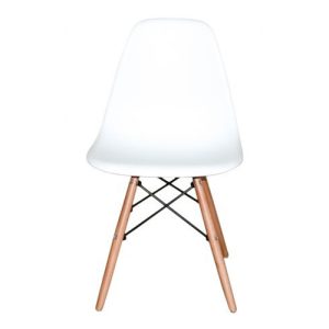 Alternative view of Cadeira DS331 Charles Eames Wood DKR Eiffel Branca