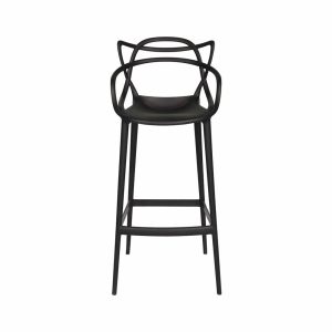 Alternative view of Banqueta Allegra Masters 100% Polipropileno Alta 78cm Preta
